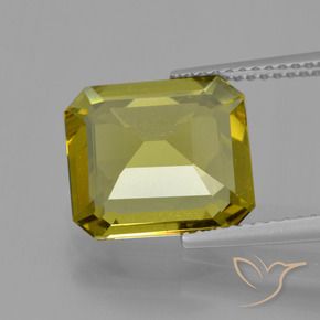 Apatita Ouro Terroso Natural 5.34ct, Corte Octógono / Esmeralda, VS