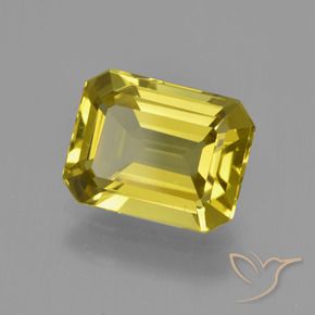 Apatita Amarelo acastanhado Natural 4.69ct, Corte Octógono / Esmeralda, VS