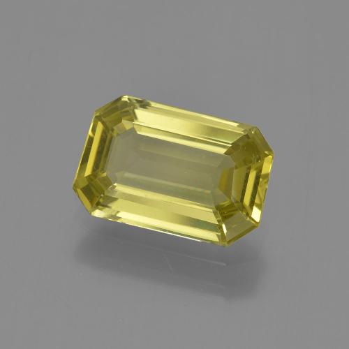 Apatita amarelo natural 2,56ct, corte esmeralda, VS