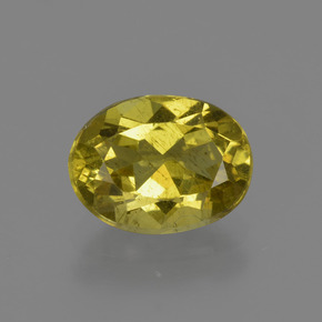 Apatita amarelo natural 2,17ct, corte oval, VS