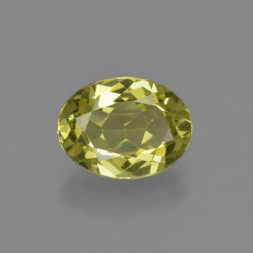 Apatita amarelo natural 2,28ct, corte oval, VS