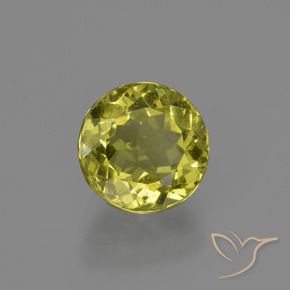 Apatita amarelo natural 2,65ct, corte redondo, VS