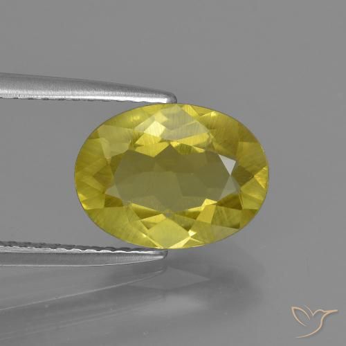 2.59ct Natural Amarelo Abacaxi Apatita, oval, VS