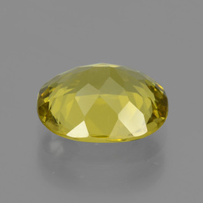 Apatita amarelo natural 3,33ct, corte oval, VS