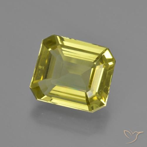3.23ct Natural Luz amarela Apatita, Corte Esmeralda, VS