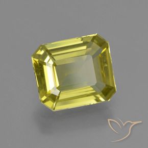 Apatita Luz amarela Natural 3.23ct, Corte Octógono / Esmeralda, VS