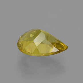 Apatita amarelo natural 2,78ct, formato de pêra, VS