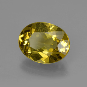 Apatita amarelo natural 3,12ct, corte oval, VS