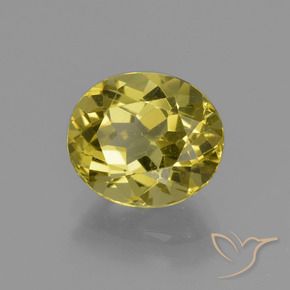 Apatita Amarelo escuro Natural 2.89ct, oval, VS