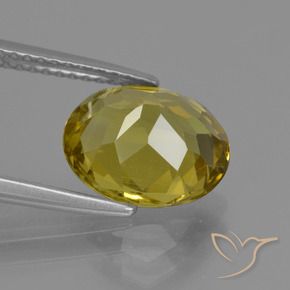 Apatita Outono Amarelo Natural 3.31ct, oval, VS