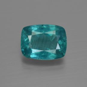 Apatita turquesa natural 3,61ct, almofada cortada, VS