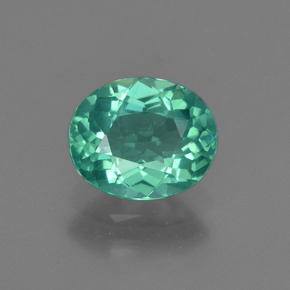 Apatita verde natural 1,45ct, corte oval, VVS-VS