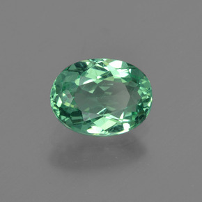 Apatita azul natural 1,24ct, corte oval, VS