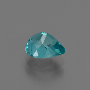 Apatita azul natural 1,07ct, formato de pêra, VS