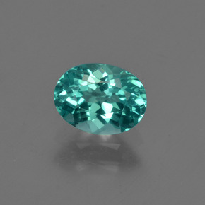 Apatita verde natural 0,97ct, corte oval, VVS-VS