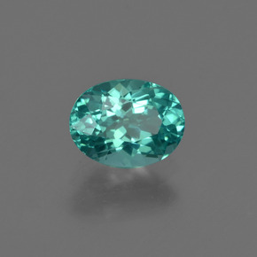 Apatita verde natural 0,97ct, corte oval, VVS-VS