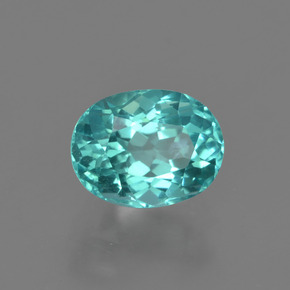 Apatita Azul esverdeado Natural 1.11ct, Corte Oval, VS