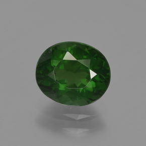 Apatita verde natural 1,19ct, corte oval, VS
