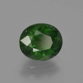 Apatita verde natural 1,19ct, corte oval, VS