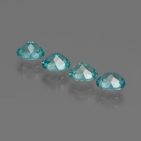Pedras preciosas de apatita azul natural de  ct, corte oval, VS