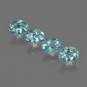 Pedras preciosas de apatita azul natural de  ct, corte oval, VS