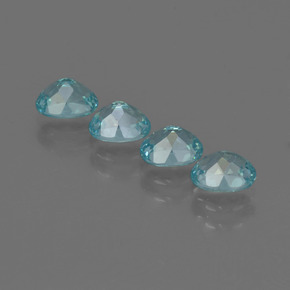 Pedras preciosas de apatita azul natural de  ct, corte oval, VS