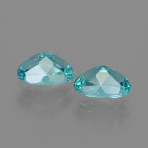 Pedras preciosas de apatita azul natural de  ct, corte oval, VS