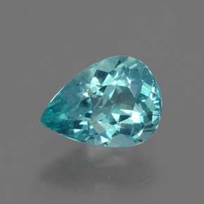 Apatita azul natural 1,11ct, formato de pêra, VS