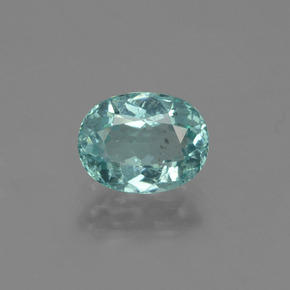 Apatita turquesa natural 1,02ct, corte oval, VS