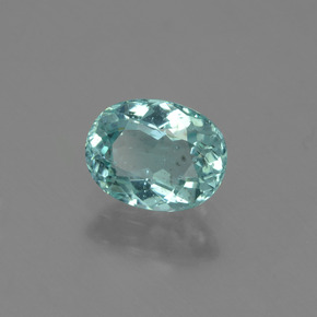 Apatita turquesa natural 1,02ct, corte oval, VS