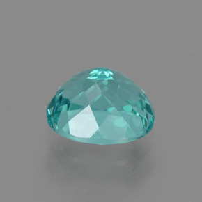 Apatita Azul esverdeado Natural 1.39ct, Corte Oval, VS