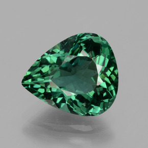 Apatita verde natural 3,23ct, formato de pêra, VS