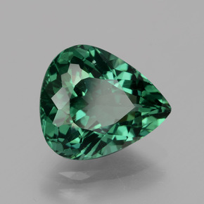 Apatita verde natural 3,23ct, formato de pêra, VS