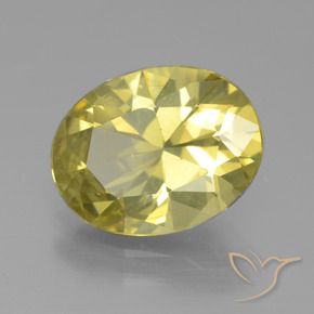 Apatita amarelo médio Natural 4.13ct, oval, VS