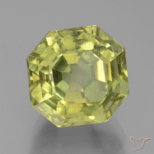 8.29ct Natural Limão amarelo Apatita, Corte Esmeralda, VS