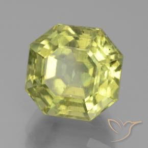 Apatita Limão amarelo Natural 8.29ct, Corte Octógono / Esmeralda, VS