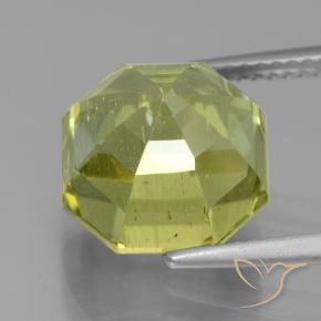 Apatita Limão amarelo Natural 8.29ct, Corte Octógono / Esmeralda, VS