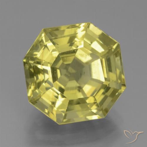7.08ct Natural Milho Amarelo Claro Apatita, Corte Esmeralda, VS