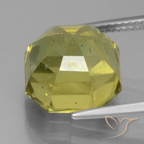 Apatita amarelo médio Natural 9.42ct, Corte Octógono / Esmeralda, VS