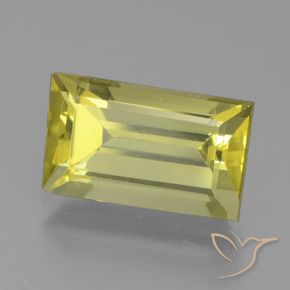 Apatita Luz amarela Natural 4.94ct, baguete, VS