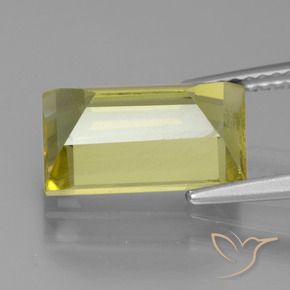 Apatita Luz amarela Natural 4.94ct, baguete, VS