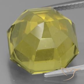 Apatita amarelo médio Natural 15.89ct, Corte Octógono / Esmeralda, VS