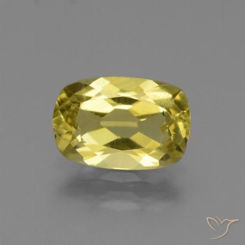2.01ct Natural amarelo médio Apatita, Almofada, VS