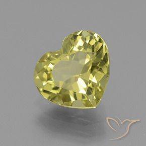 Apatita Milho Amarelo Claro Natural 2.18ct, Coração, VS