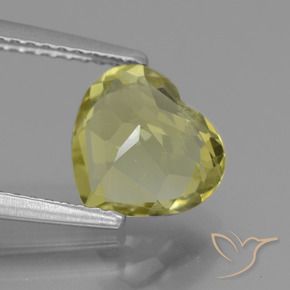 Apatita Milho Amarelo Claro Natural 2.18ct, Coração, VS