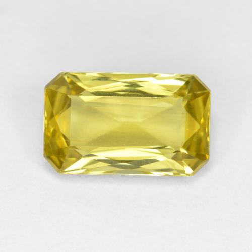 Apatita Amarelo acastanhado Natural 2.45ct, Corte Esmeralda, VVS-VS