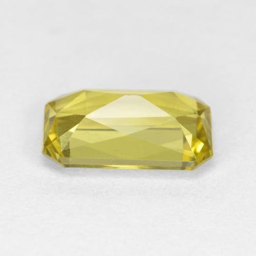 Apatita Amarelo acastanhado Natural 2.45ct, Corte Esmeralda, VVS-VS