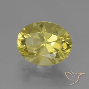 Apatita Amarelo claro Natural 2.54ct, oval, VS