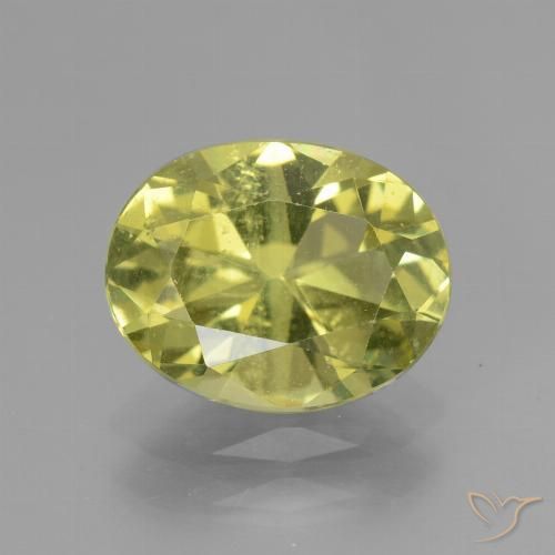 2.37ct Natural Amarelo esverdeado Apatita, oval, VS
