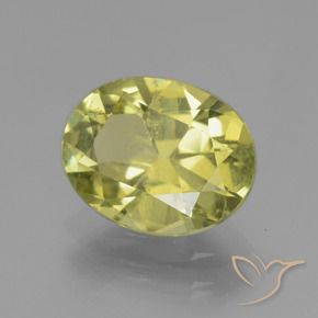 Apatita Amarelo esverdeado Natural 2.37ct, oval, VS